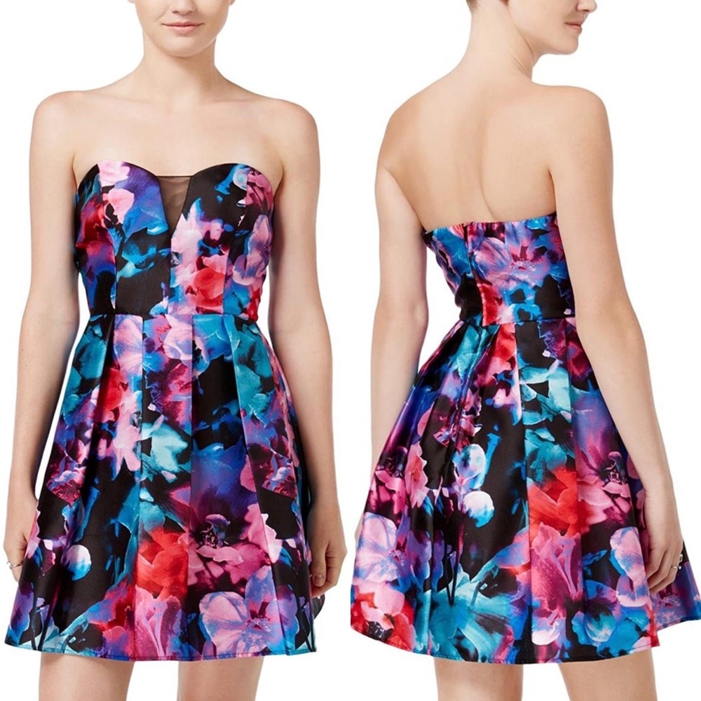 Staples floral minidress